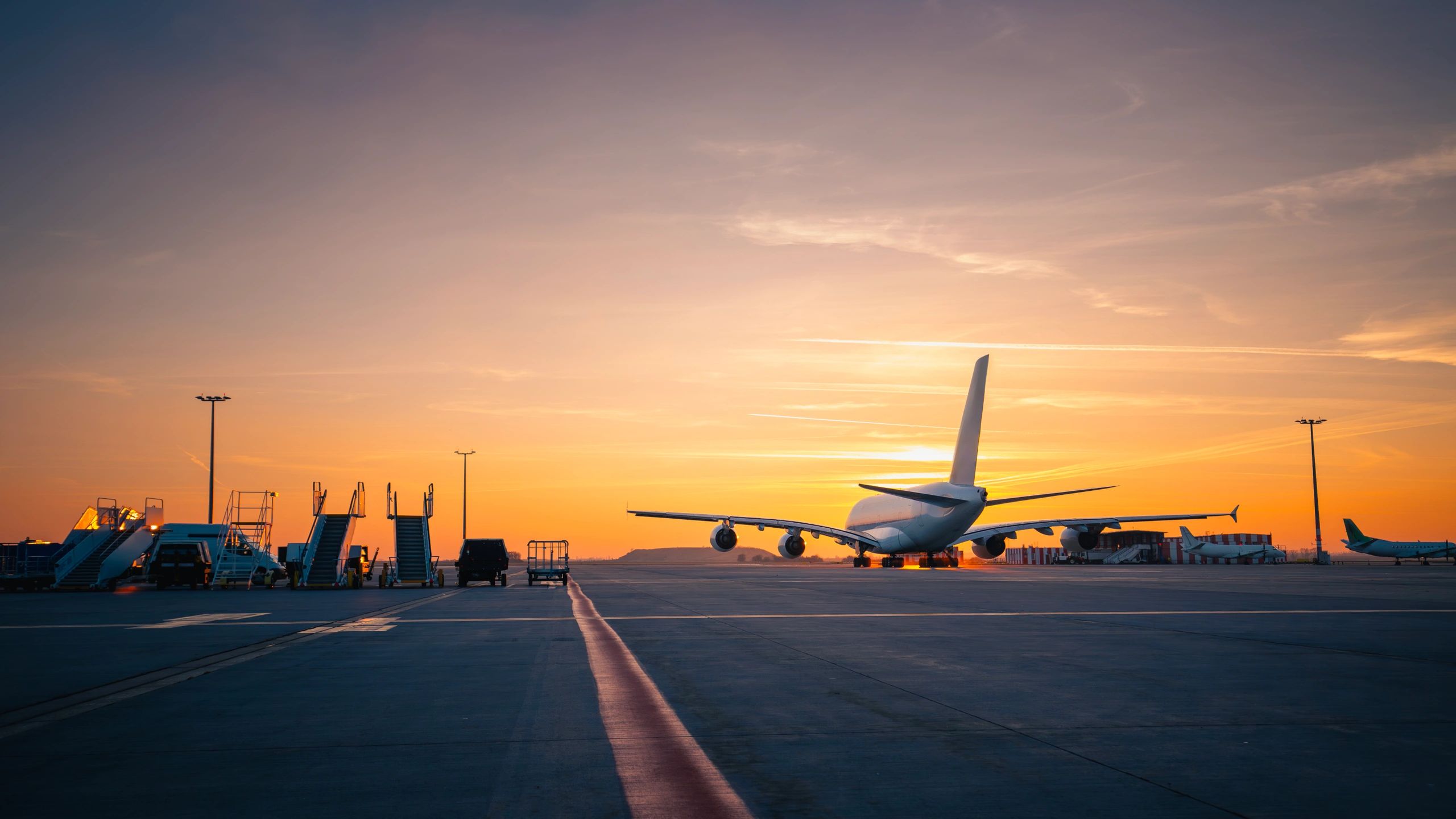 Airplane taking off for a new journey