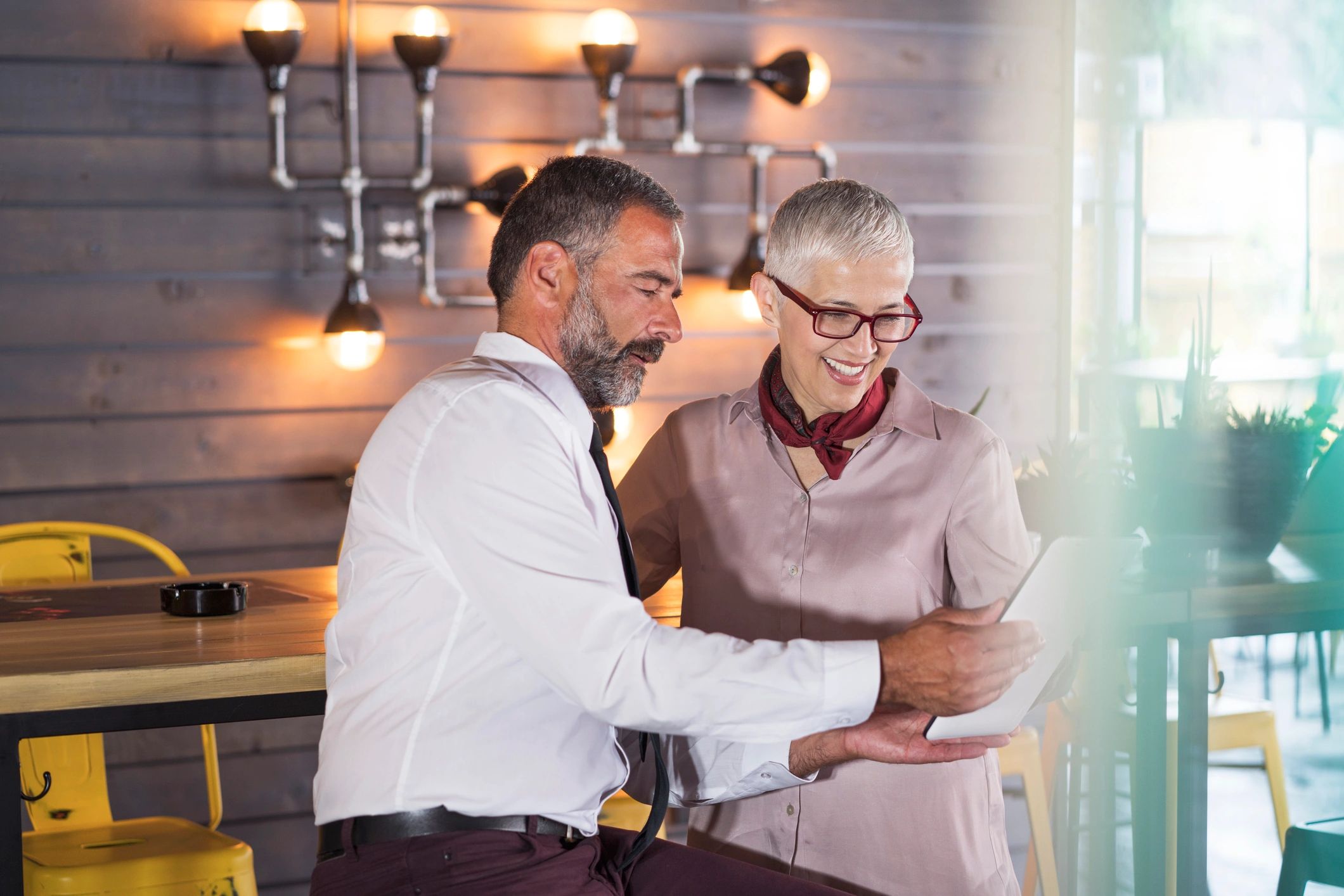 Property service consultation with a customer